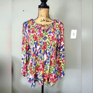 Cable & Gauge Floral Multicolor Women's Top